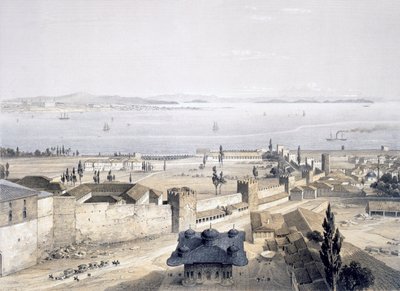 Vista del Bosforo dalla Moschea, 1852 da Gaspard Fossati